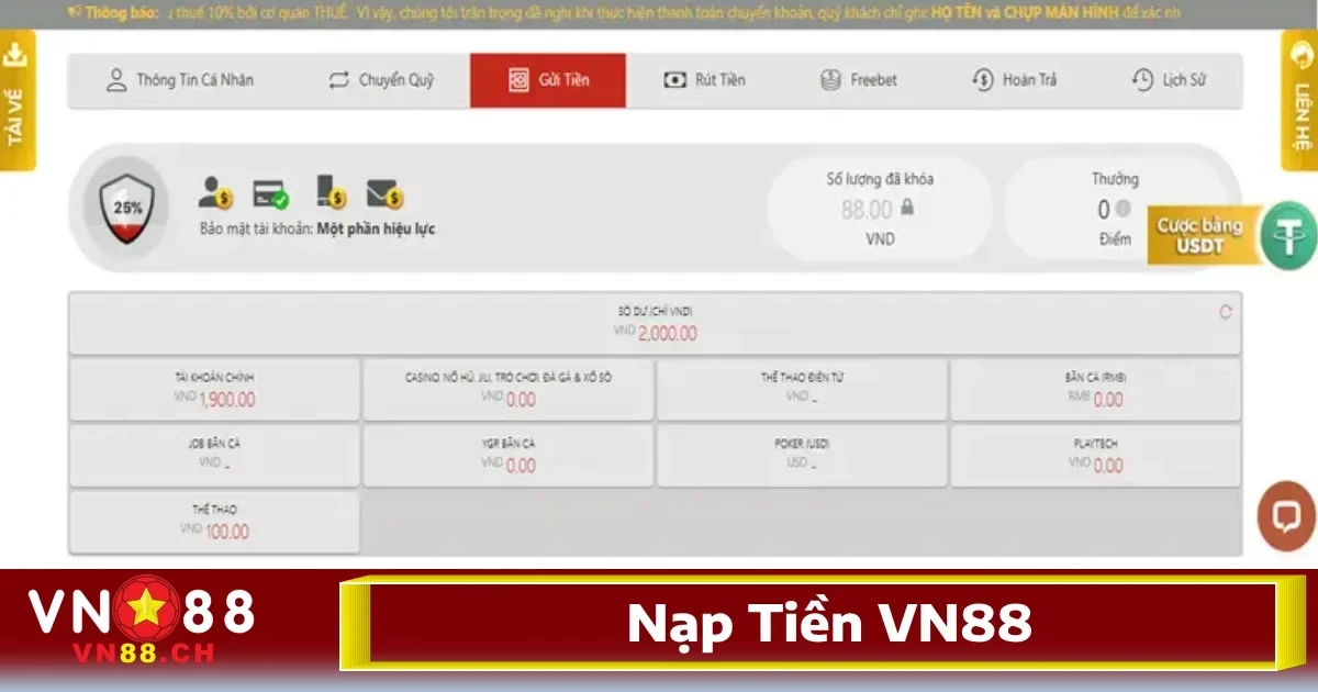 Trang chủ 105 Để nạp tiền vào tài khoản và bắt đầu tham gia các sản phẩm trò chơi hấp dẫn tại nhà cái, anh em chỉ cần làm theo các bước đơn giản